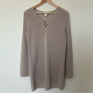 House of Harlow 1960 Taupe Knit Cover-up
